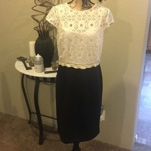 Studio I black and white dress size 14